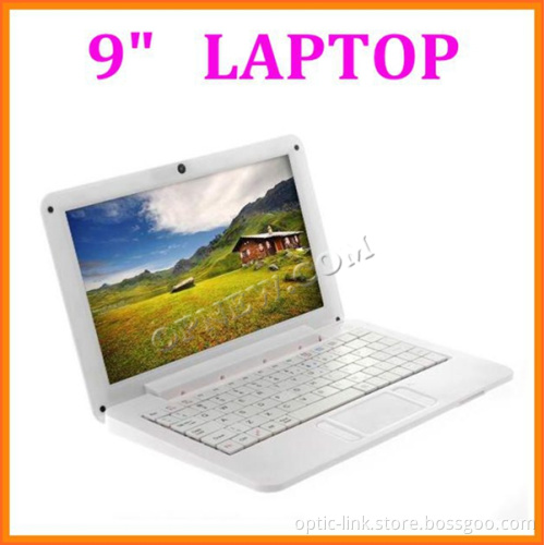 cheap mini 9 inch kids laptop mini netbook dual core wm8880 pc camera wifi bluetooth external 3g